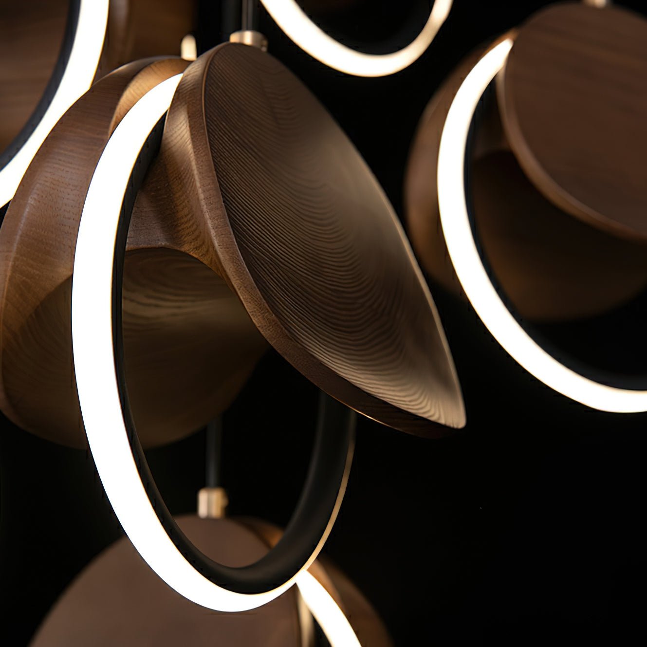 Avvelen Geometric Wood Pendant Light - Lamp Outdoor