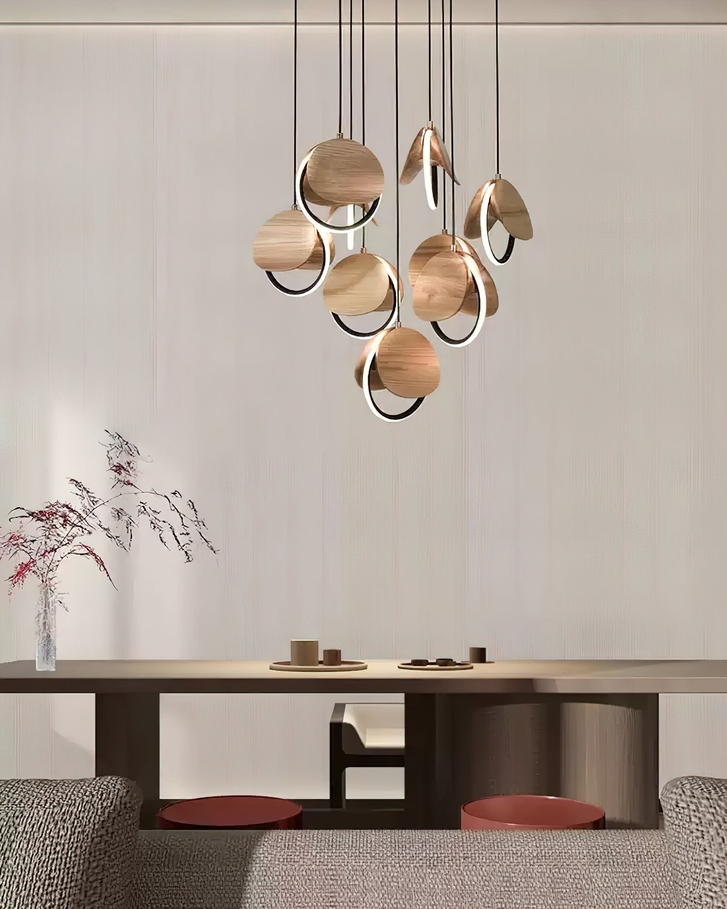 Avvelen Geometric Wood Pendant Light - Lamp Outdoor