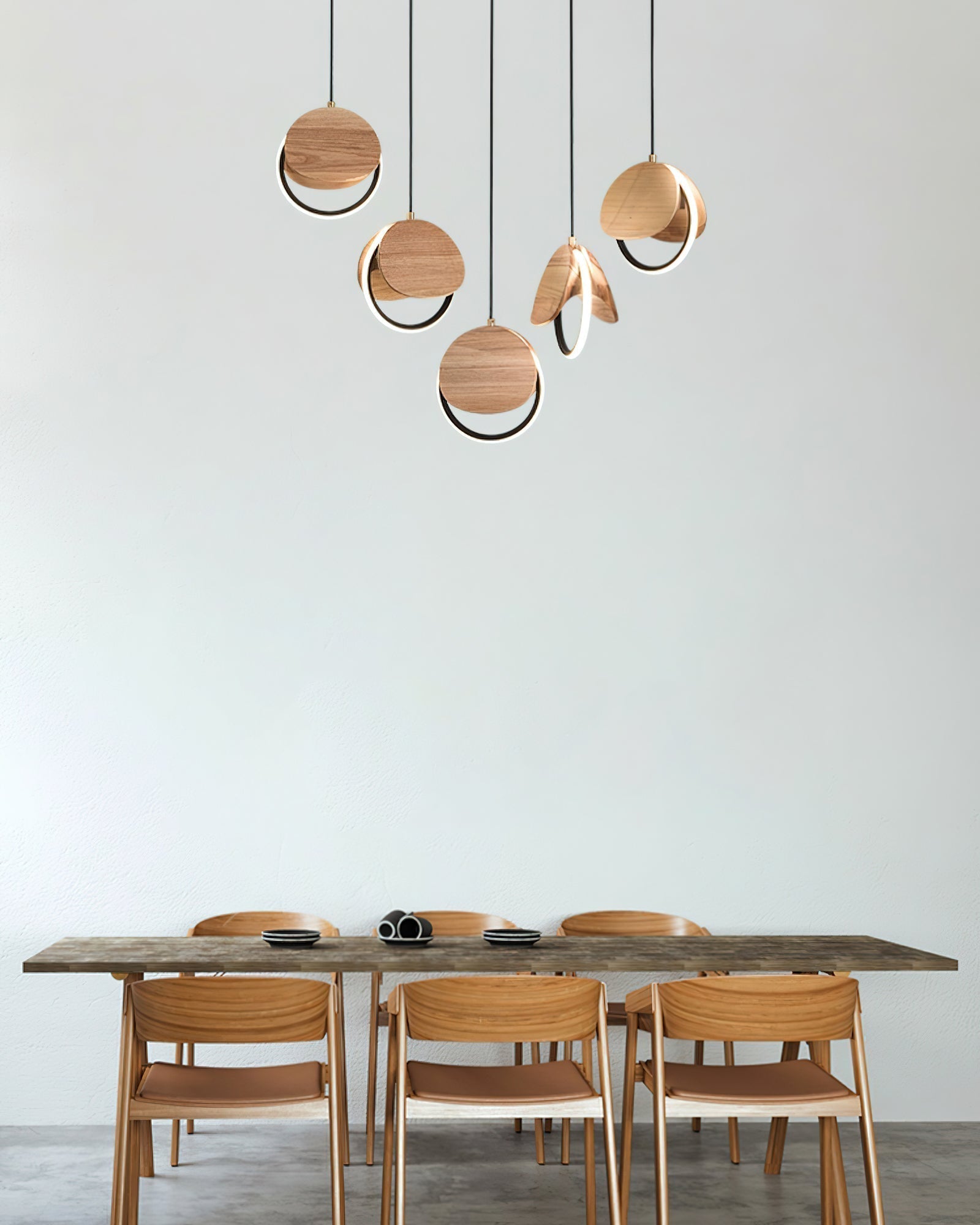Avvelen Geometric Wood Pendant Light - Lamp Outdoor