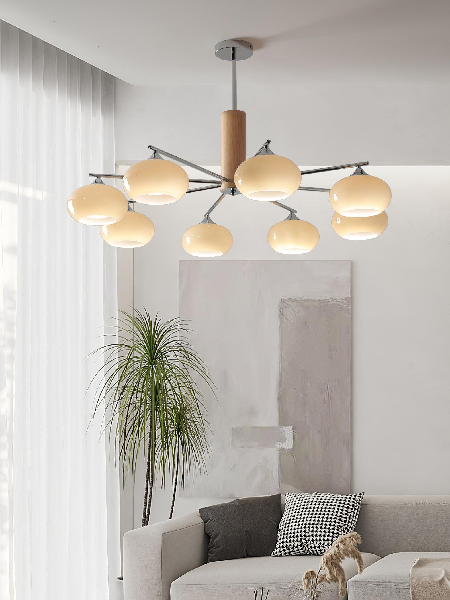 Elliptical Persimmon Chandelier - Lamp Outdoor