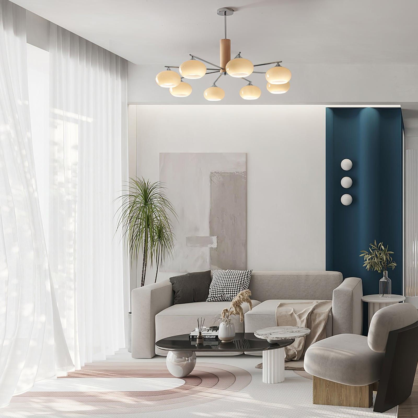 Elliptical Persimmon Chandelier - Lamp Outdoor