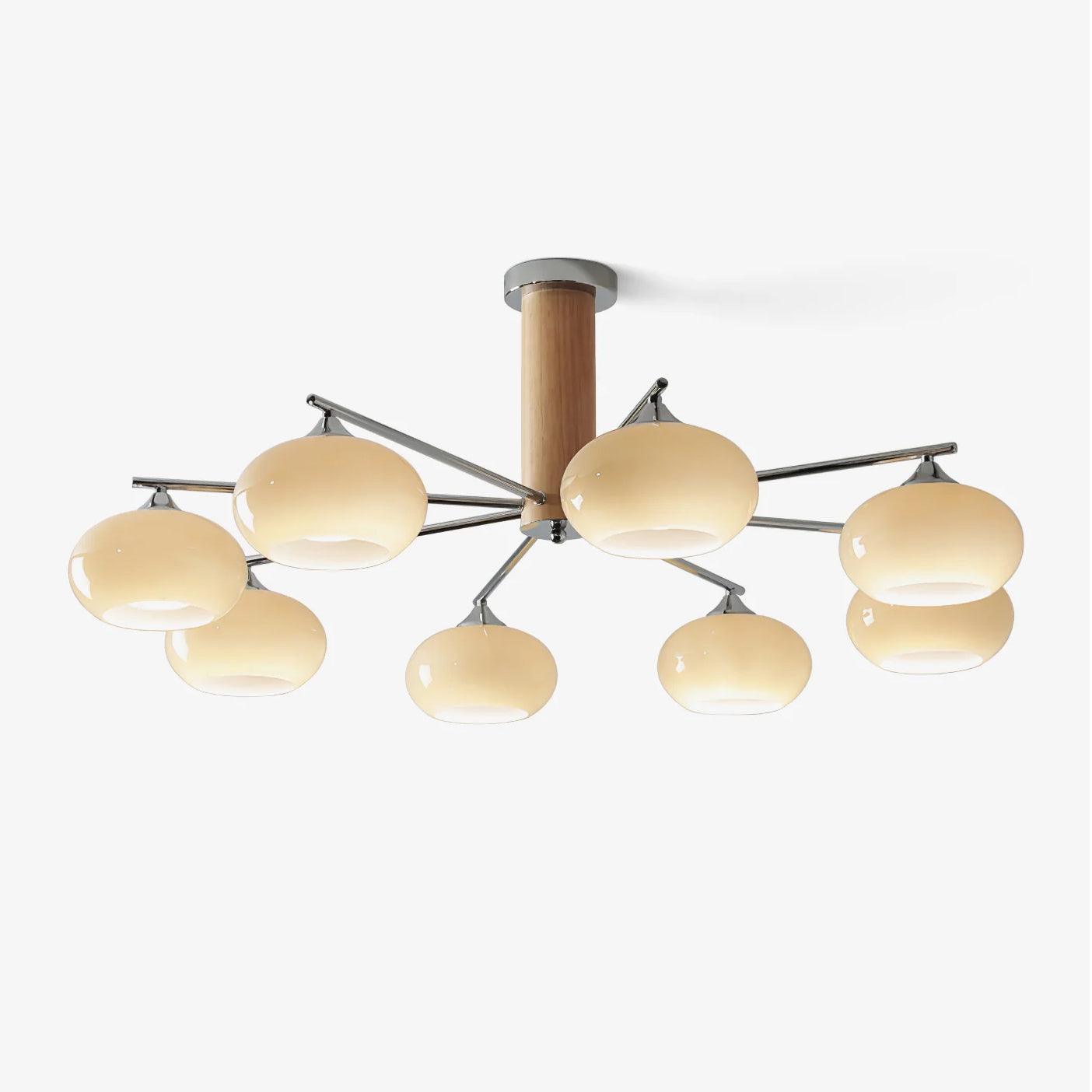 Elliptical Persimmon Chandelier - Lamp Outdoor