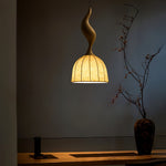 Colire Creativity Twisted Metal Wood Pendant Light - Lamp Outdoor