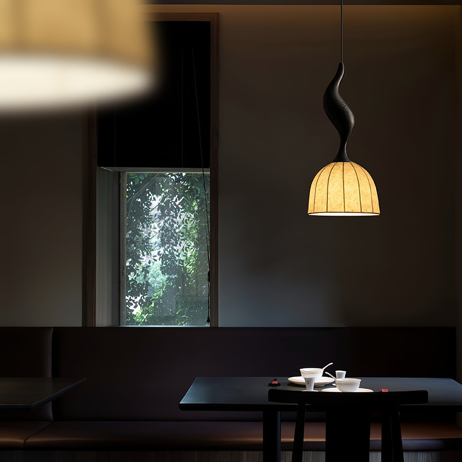 Colire Creativity Twisted Metal Wood Pendant Light - Lamp Outdoor