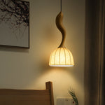 Colire Creativity Twisted Metal Wood Pendant Light - Lamp Outdoor
