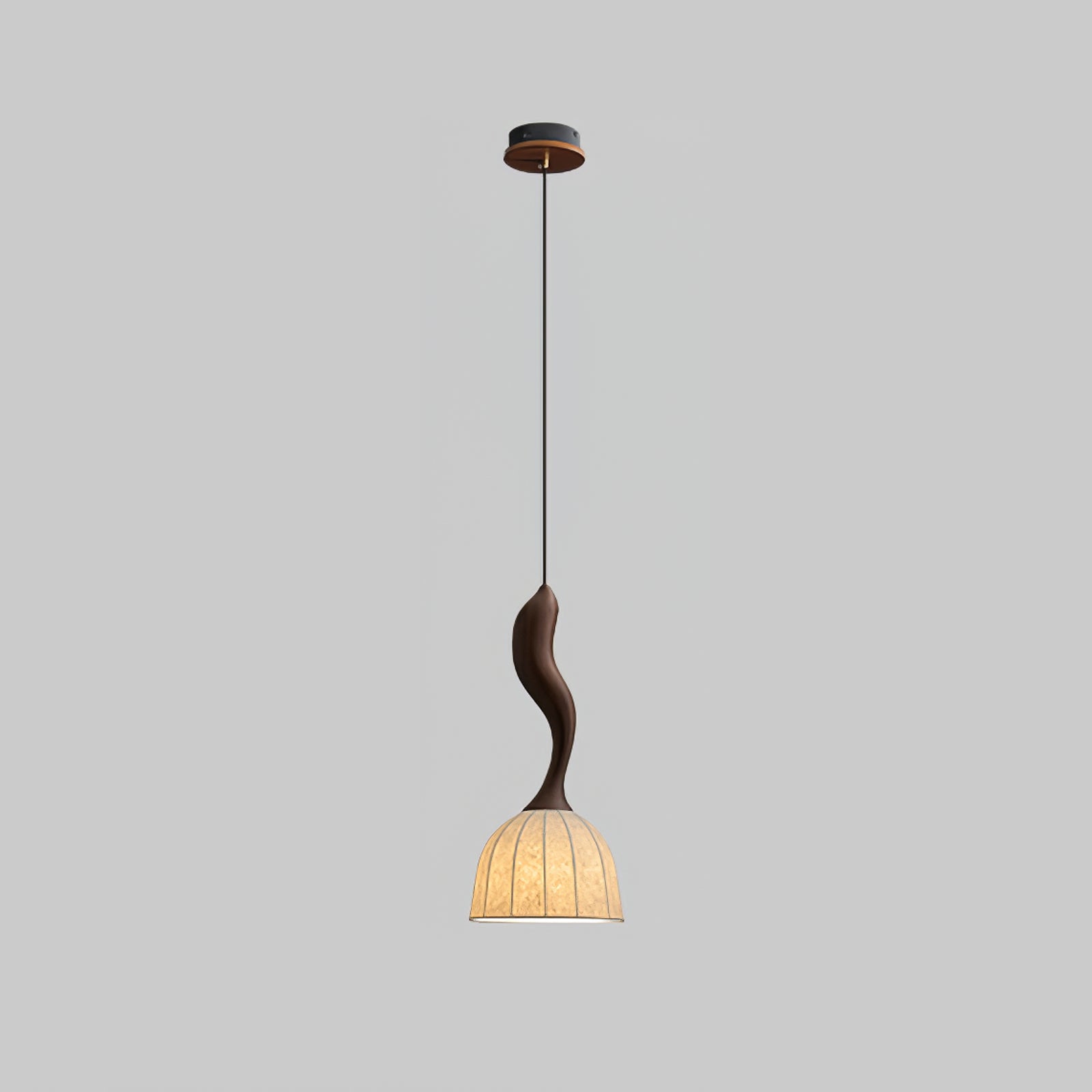 Colire Creativity Twisted Metal Wood Pendant Light - Lamp Outdoor