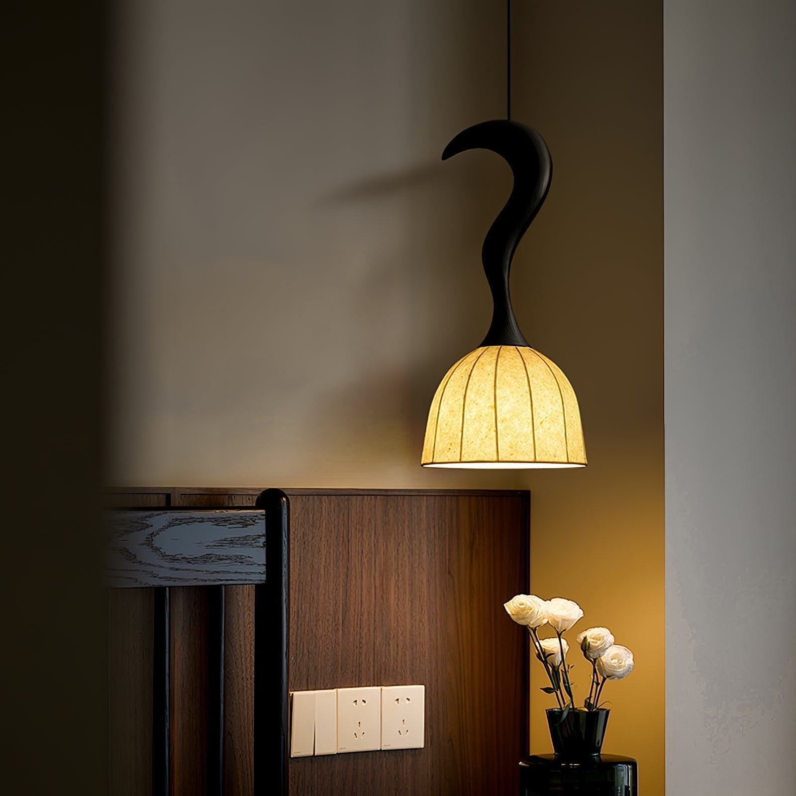 Colire Creativity Twisted Metal Wood Pendant Light - Lamp Outdoor