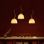 Colire Creativity Twisted Metal Wood Pendant Light - Lamp Outdoor