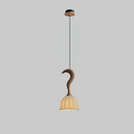 Colire Creativity Twisted Metal Wood Pendant Light - Lamp Outdoor