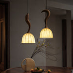 Colire Creativity Twisted Metal Wood Pendant Light - Lamp Outdoor