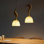 Colire Creativity Twisted Metal Wood Pendant Light - Lamp Outdoor
