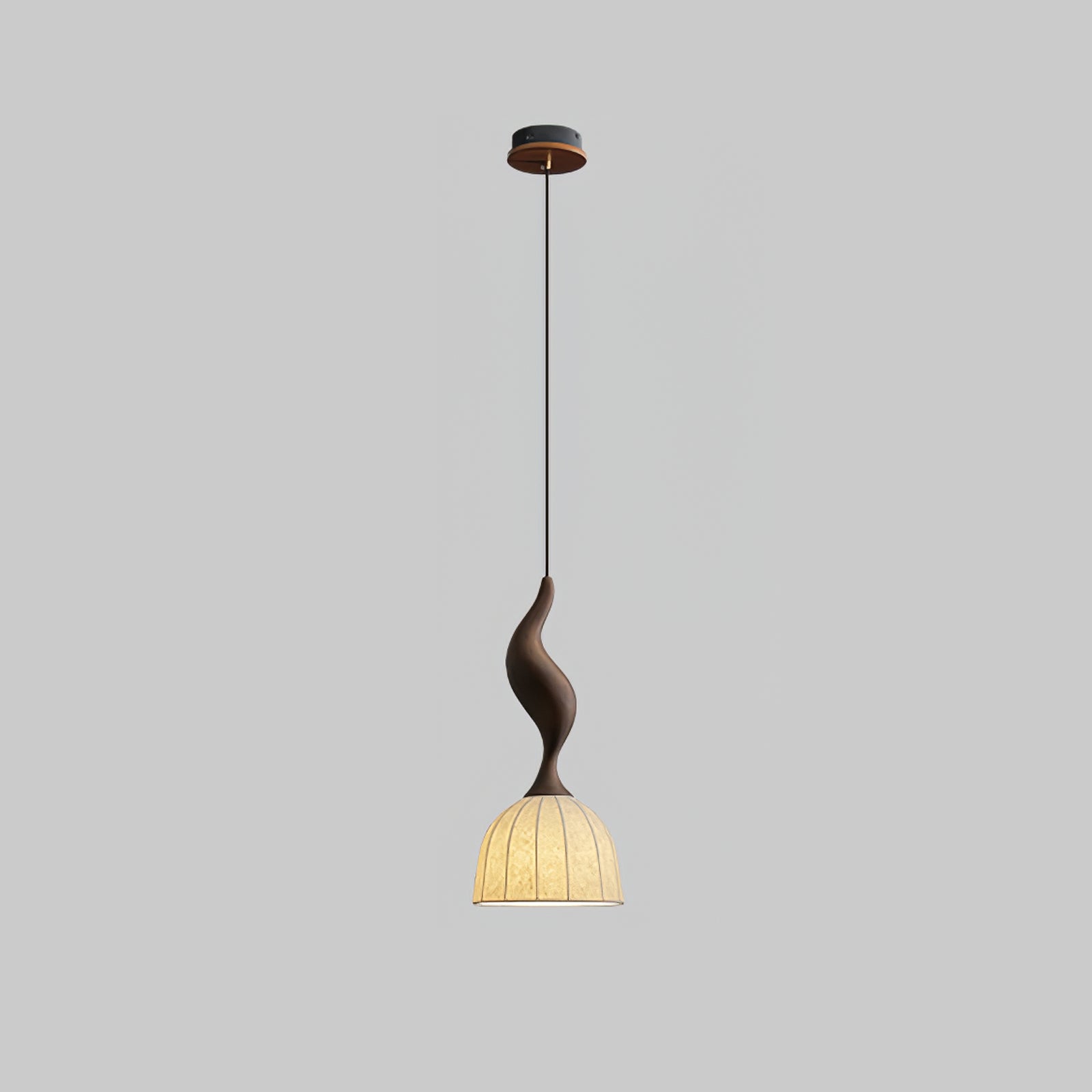 Colire Creativity Twisted Metal Wood Pendant Light - Lamp Outdoor