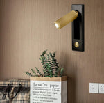 Arisha Modern Rotatable Bedside Sconce, Cylindrical/Square - Lamp Outdoor
