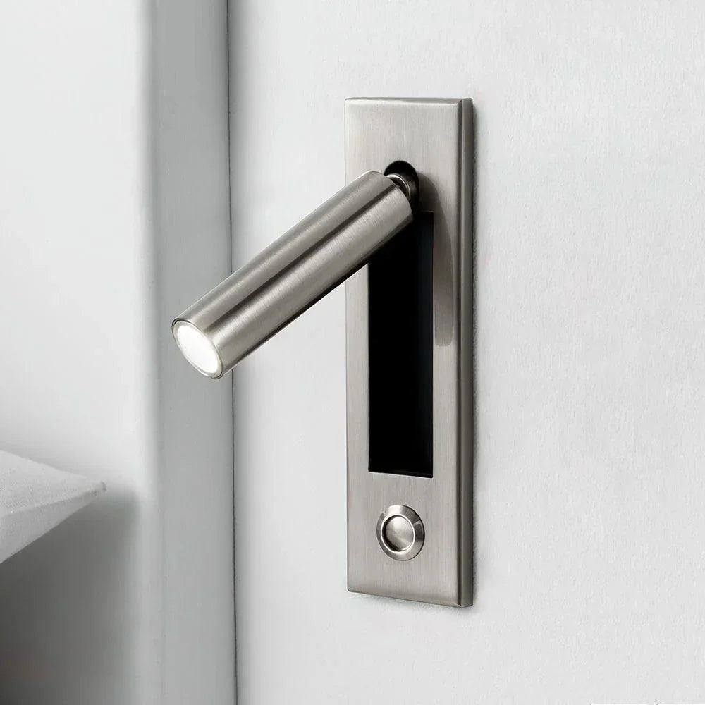 Arisha Modern Rotatable Bedside Sconce, Cylindrical/Square - Lamp Outdoor