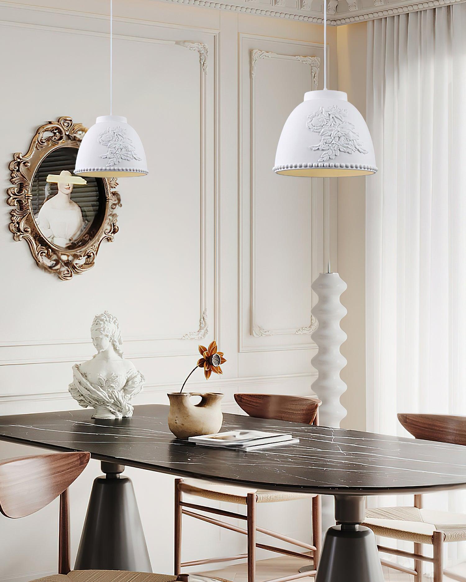 Embossed Flora Pendant Lamp - Lamp Outdoor