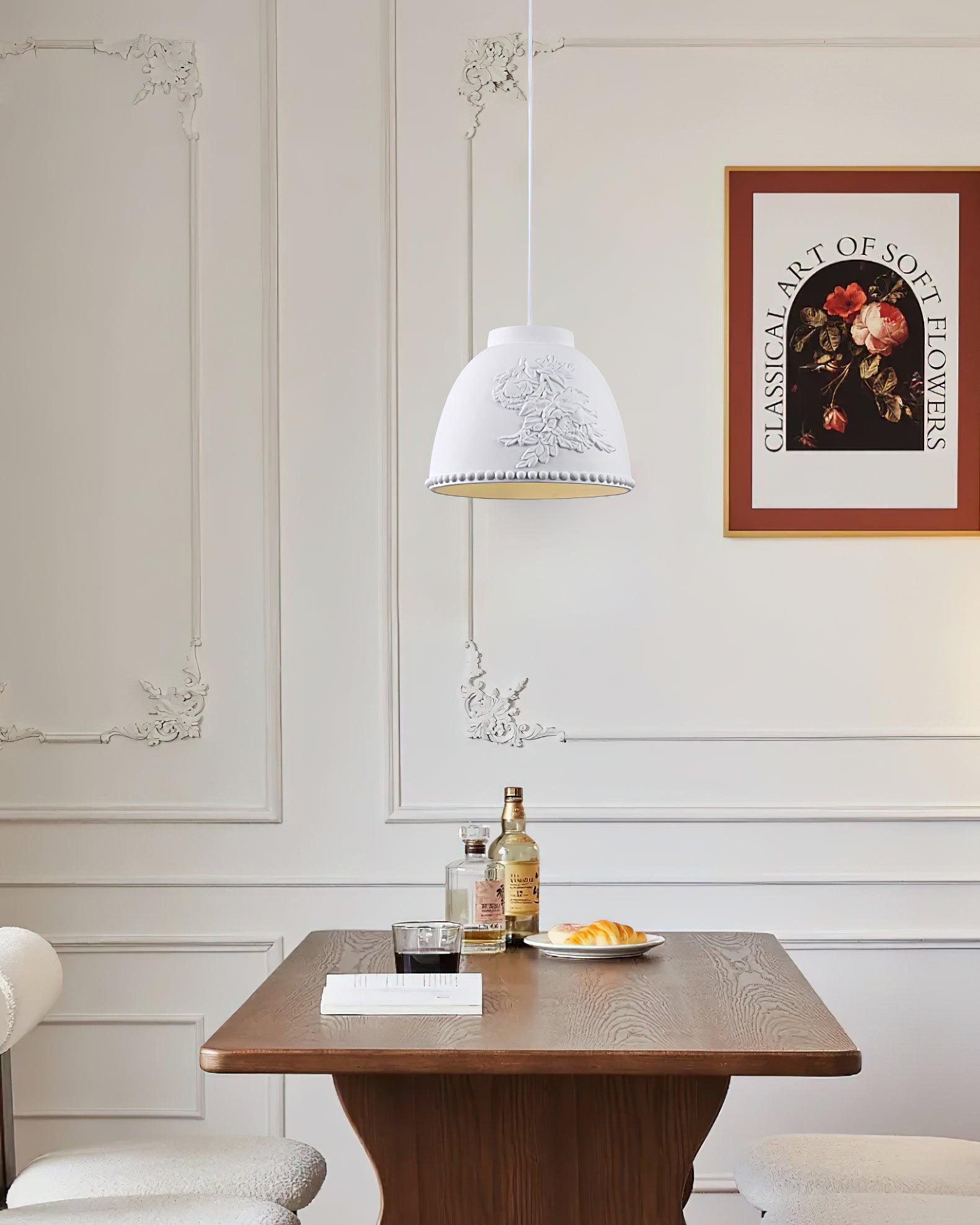 Embossed Flora Pendant Lamp - Lamp Outdoor