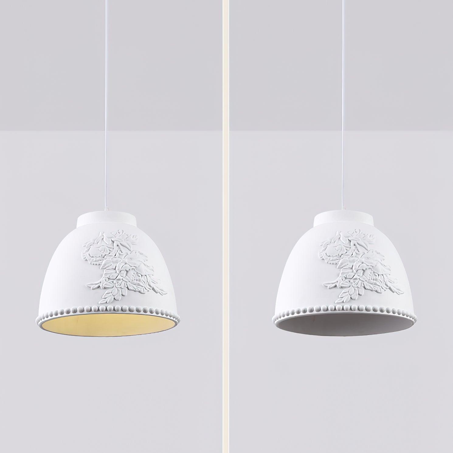 Embossed Flora Pendant Lamp - Lamp Outdoor