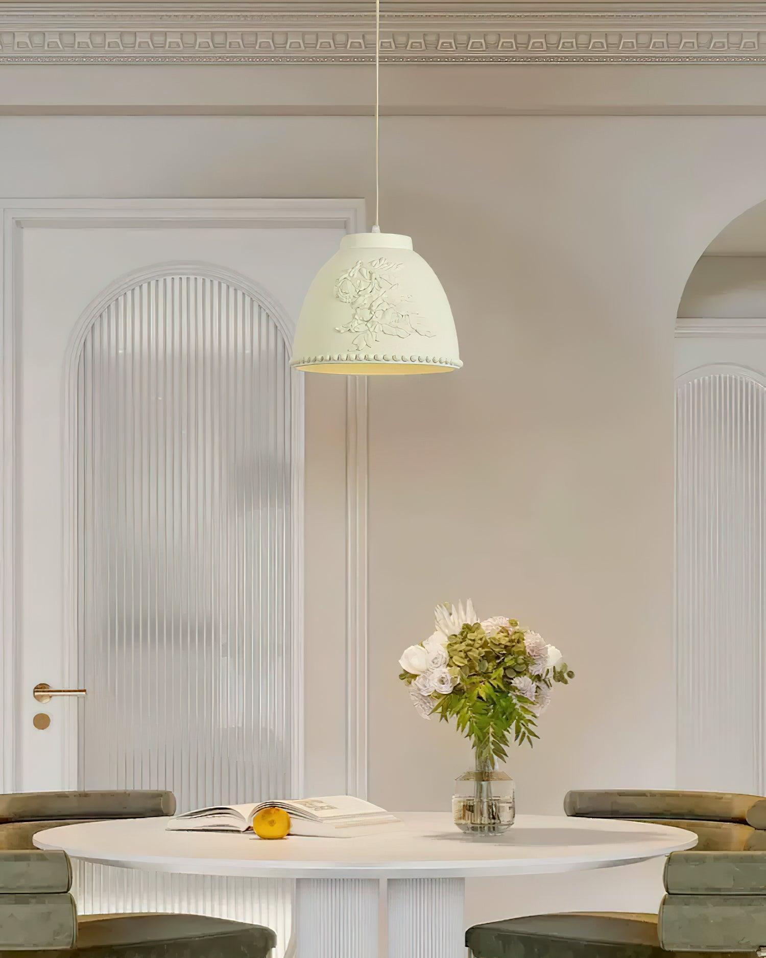 Embossed Flora Pendant Lamp - Lamp Outdoor