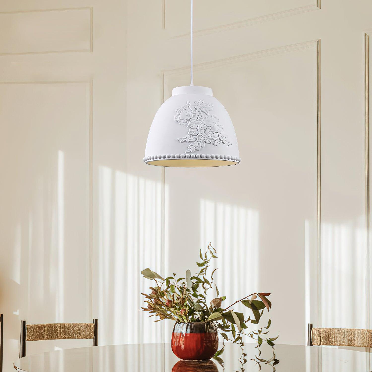 Embossed Flora Pendant Lamp - Lamp Outdoor