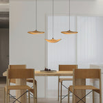 Abbott Modern Minimalist Empty Leaf Metal Wood Chandelier - Lamp Outdoor