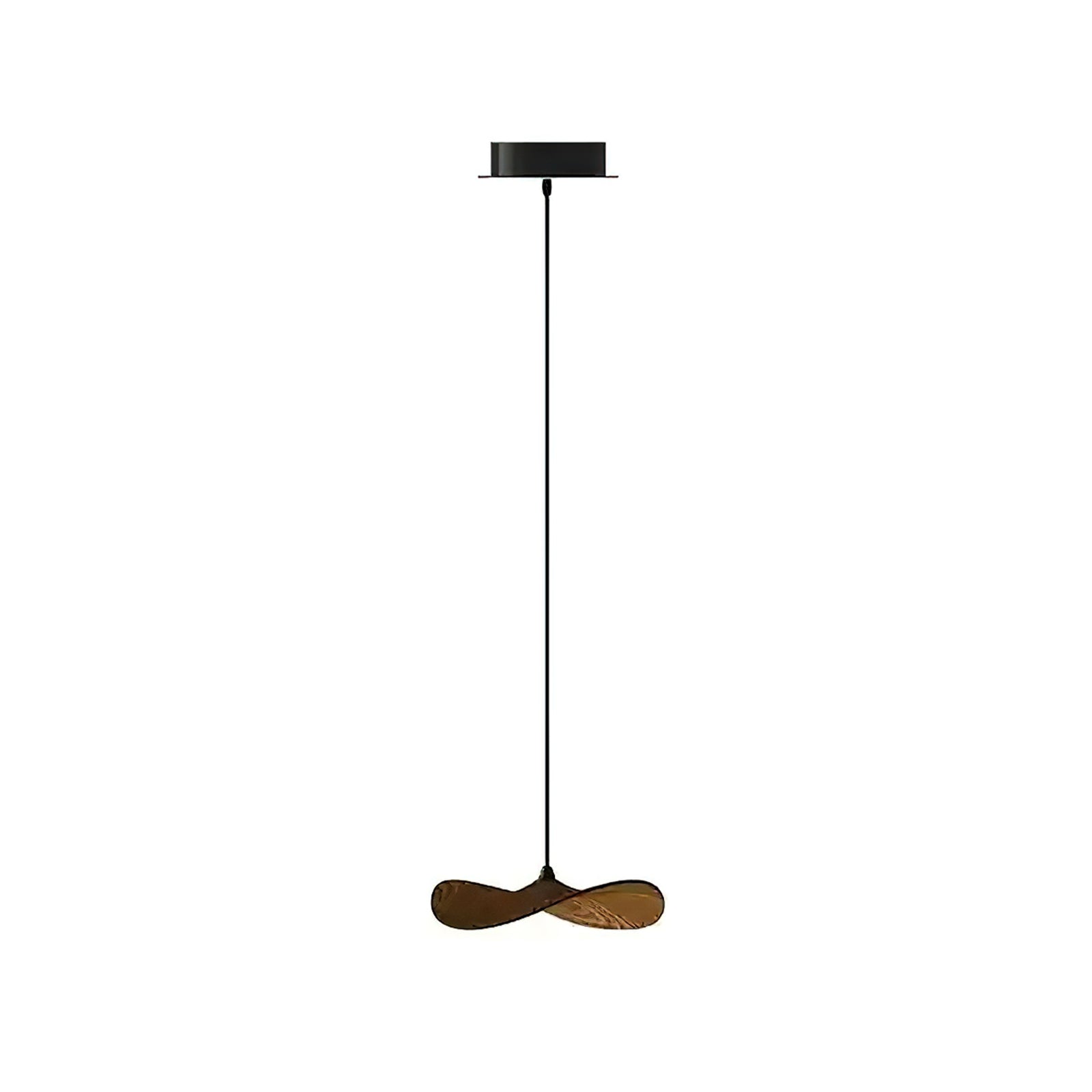 Abbott Modern Minimalist Empty Leaf Metal Wood Chandelier - Lamp Outdoor