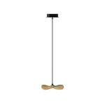 Abbott Modern Minimalist Empty Leaf Metal Wood Chandelier - Lamp Outdoor