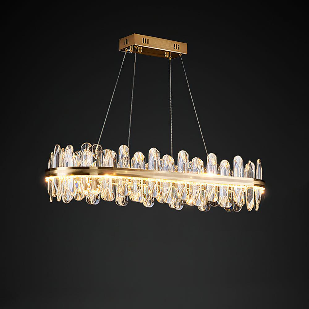 Lyvenisra Postmodern Luxury Crystal Metal Chandelier - Lamp Outdoor