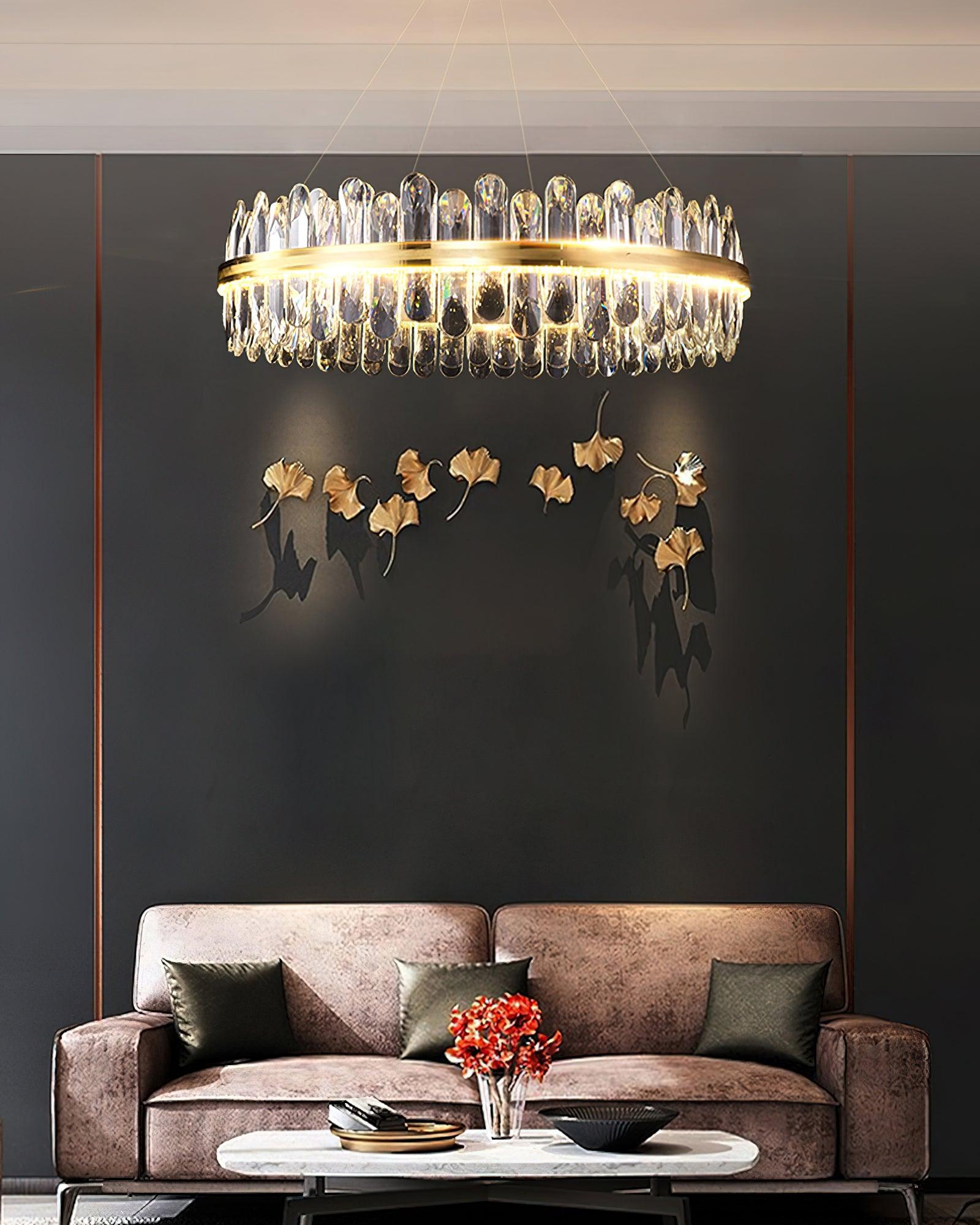 Lyvenisra Postmodern Luxury Crystal Metal Chandelier - Lamp Outdoor