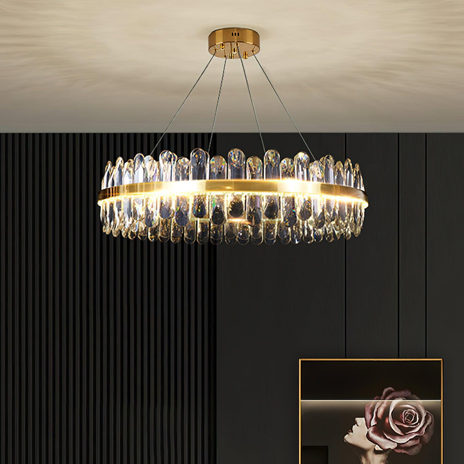 Lyvenisra Postmodern Luxury Crystal Metal Chandelier - Lamp Outdoor