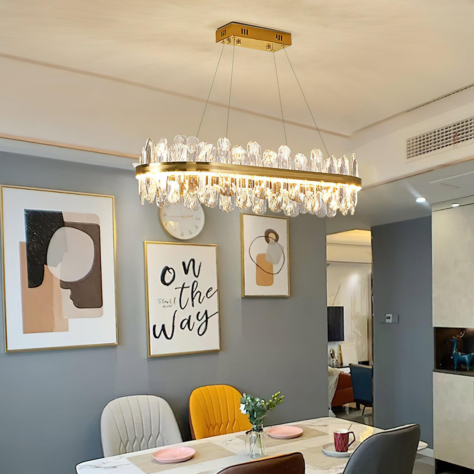 Lyvenisra Postmodern Luxury Crystal Metal Chandelier - Lamp Outdoor