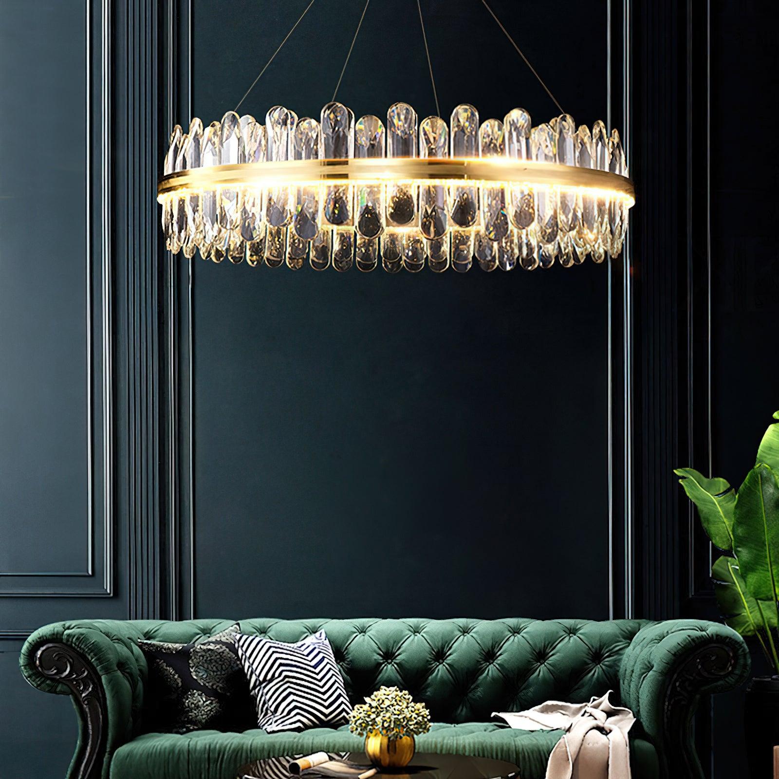 Lyvenisra Postmodern Luxury Crystal Metal Chandelier - Lamp Outdoor