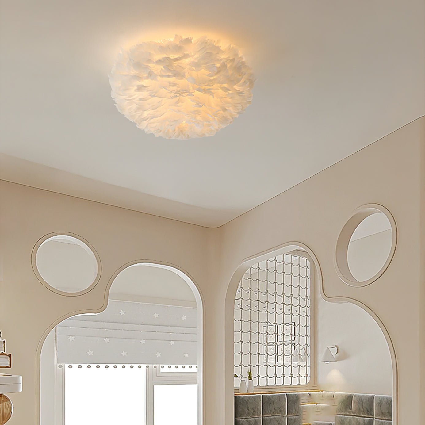 Feathered Ceiling Lamp - Lamp Outdoor