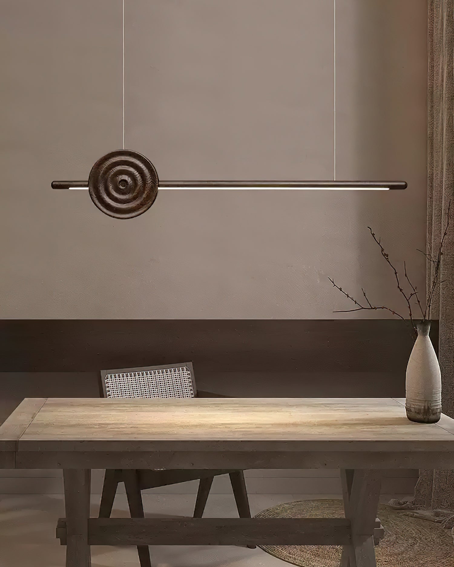 Aurora Chandelier Erhu Wood - Lamp Outdoor