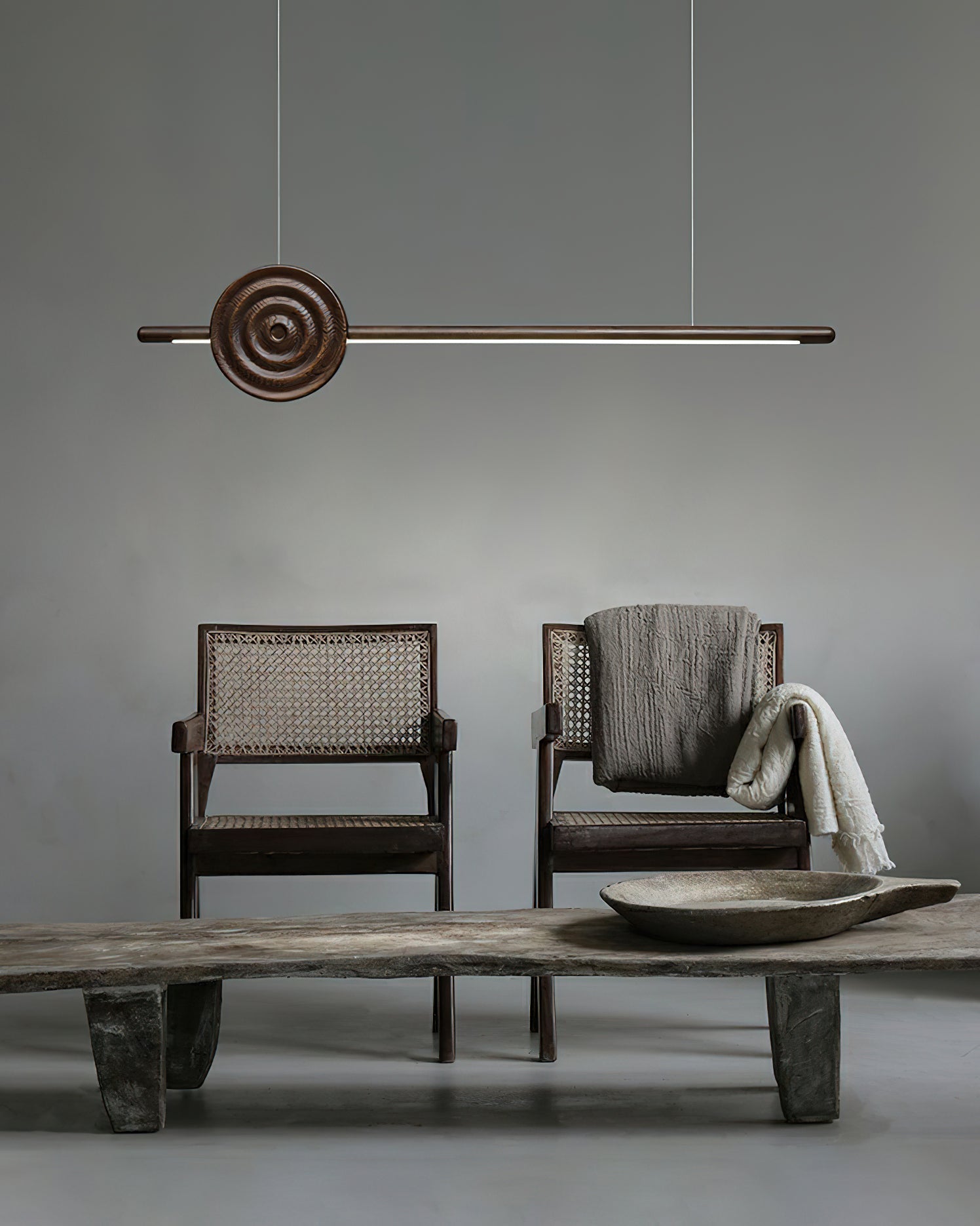 Aurora Chandelier Erhu Wood - Lamp Outdoor