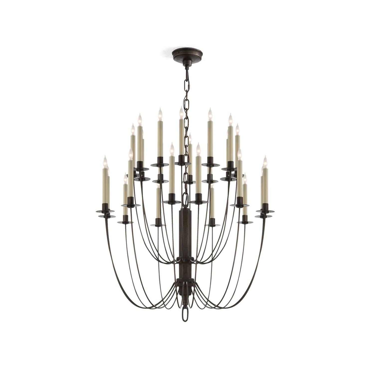 Erika Contemporary Brass Chandelier