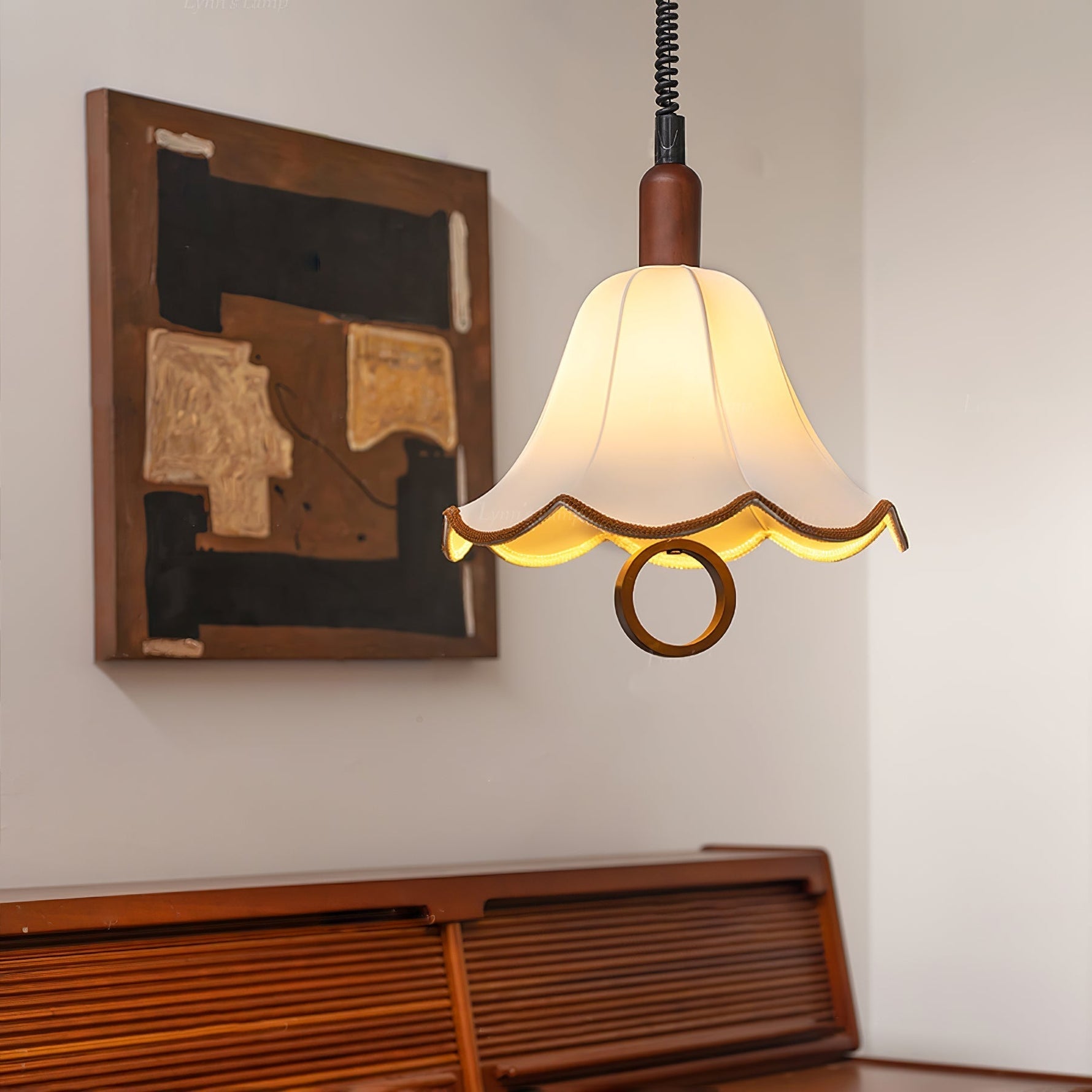Eryn Fabric Pendant Light - Lamp Outdoor