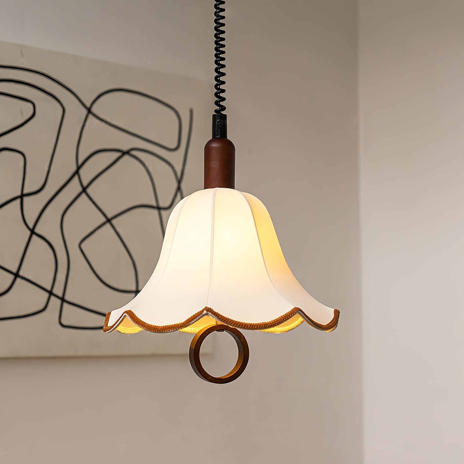 Eryn Fabric Pendant Light - Lamp Outdoor