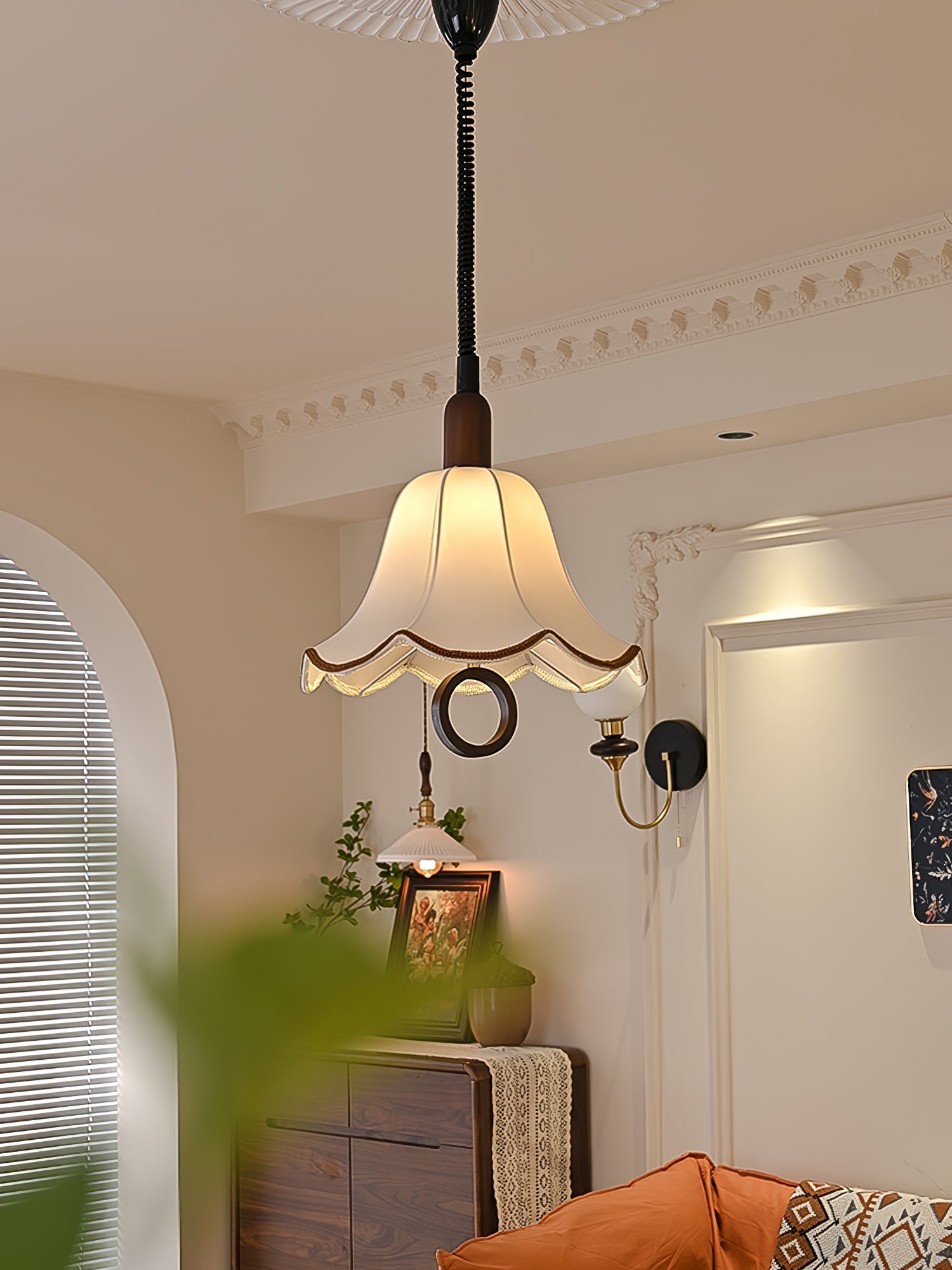 Eryn Fabric Pendant Light - Lamp Outdoor