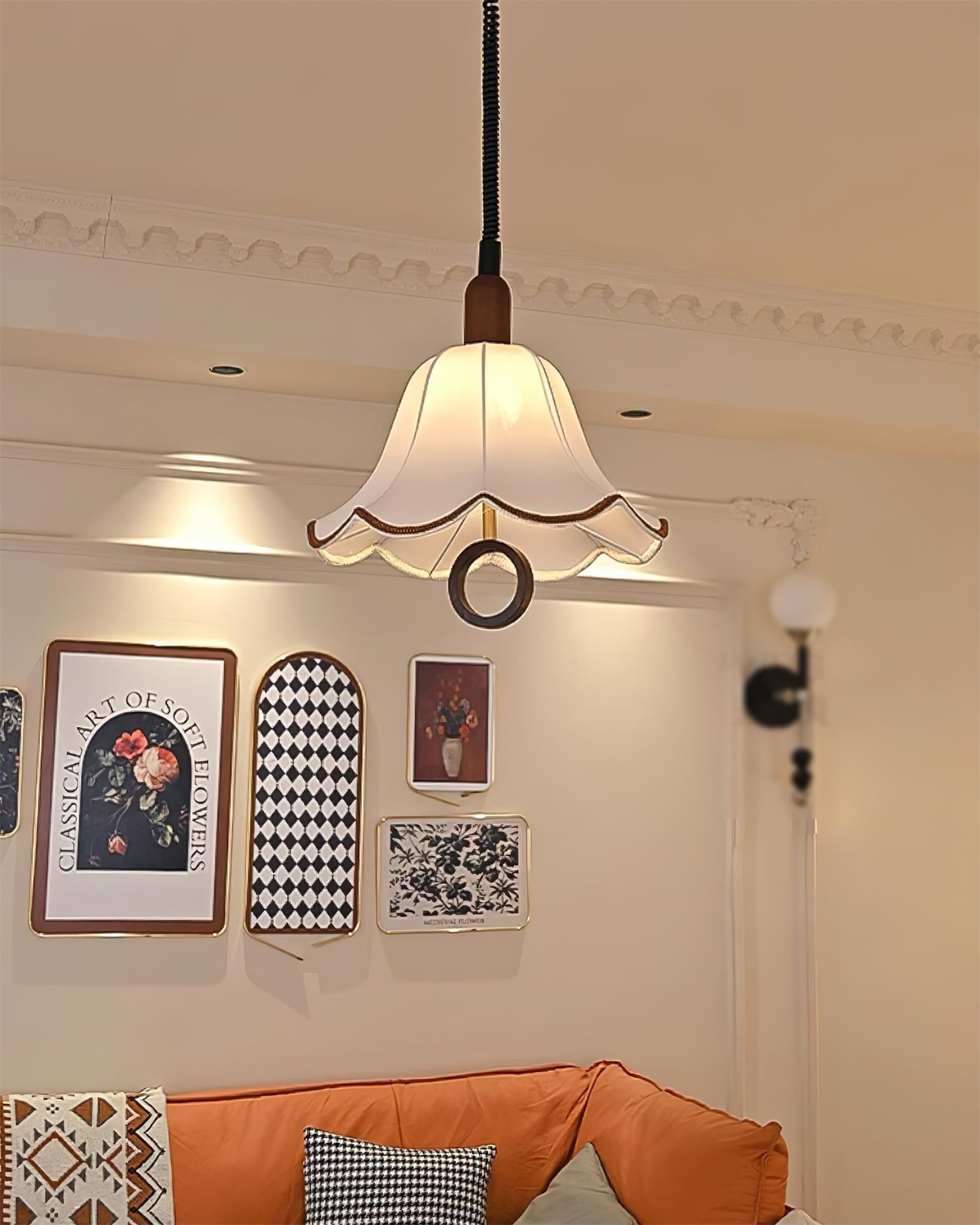 Eryn Fabric Pendant Light - Lamp Outdoor