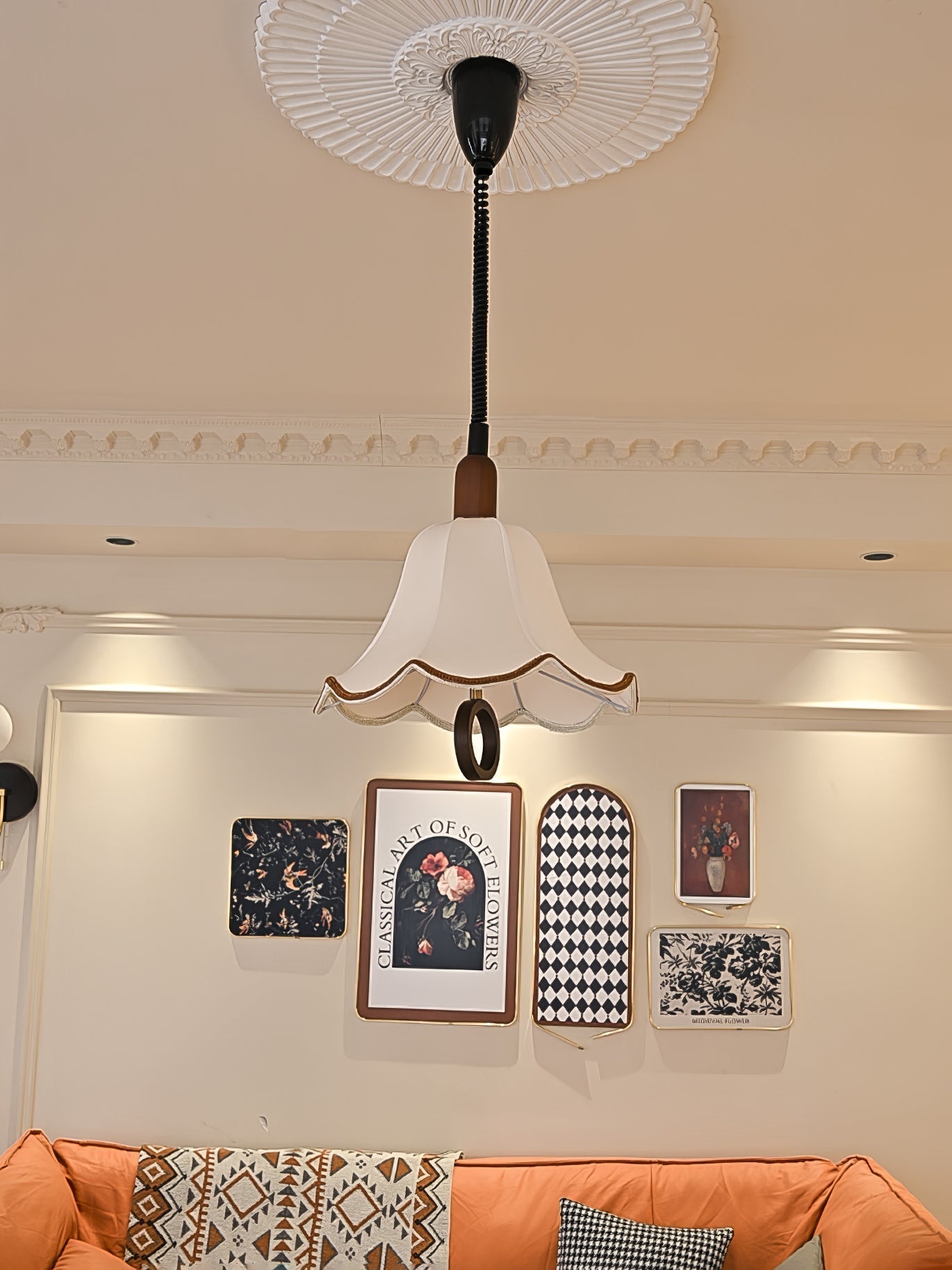 Eryn Fabric Pendant Light - Lamp Outdoor