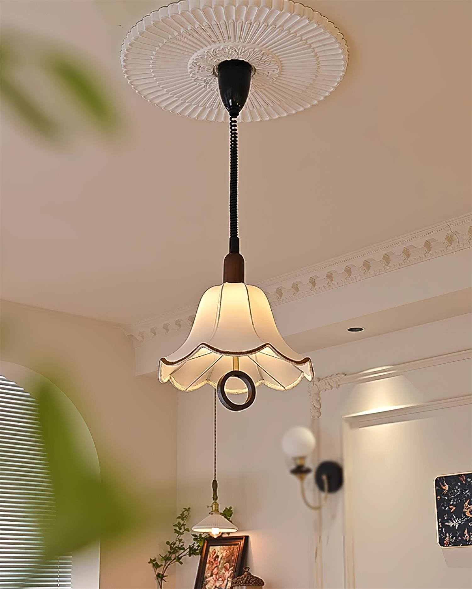 Eryn Fabric Pendant Light - Lamp Outdoor
