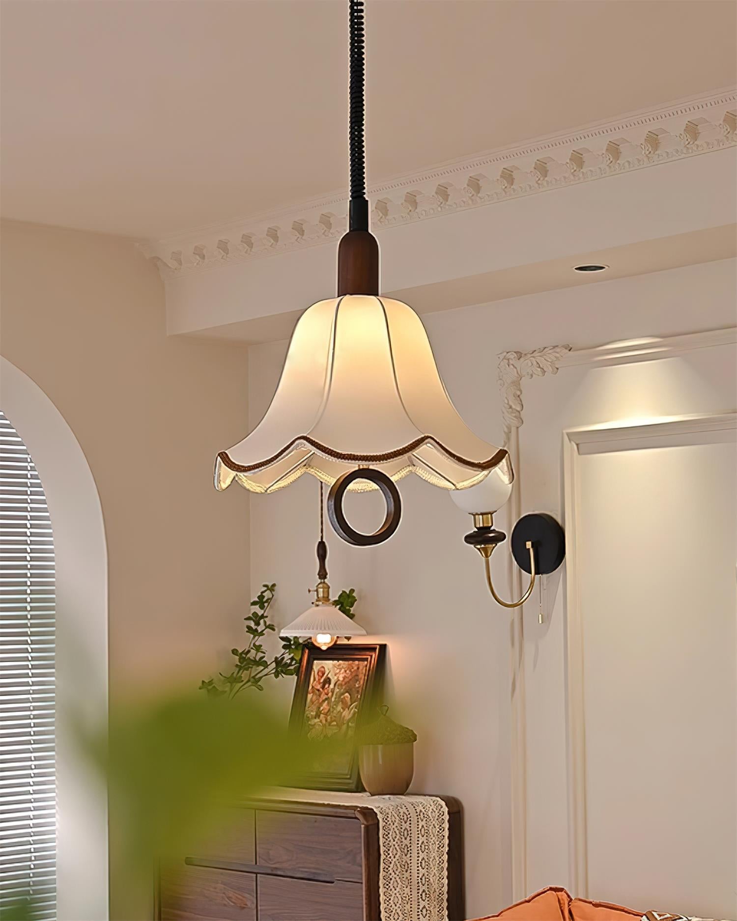Eryn Fabric Pendant Light - Lamp Outdoor
