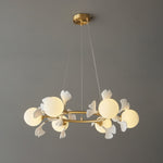 Evenielis Floral Brass Chandelier - Lamp Outdoor