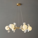 Evenielis Floral Brass Chandelier - Lamp Outdoor