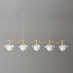 Evenielis Floral Brass Chandelier - Lamp Outdoor