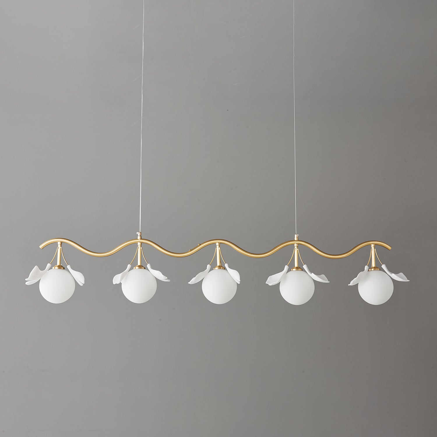 Evenielis Floral Brass Chandelier - Lamp Outdoor