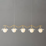 Evenielis Floral Brass Chandelier - Lamp Outdoor