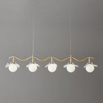 Evenielis Floral Brass Chandelier - Lamp Outdoor