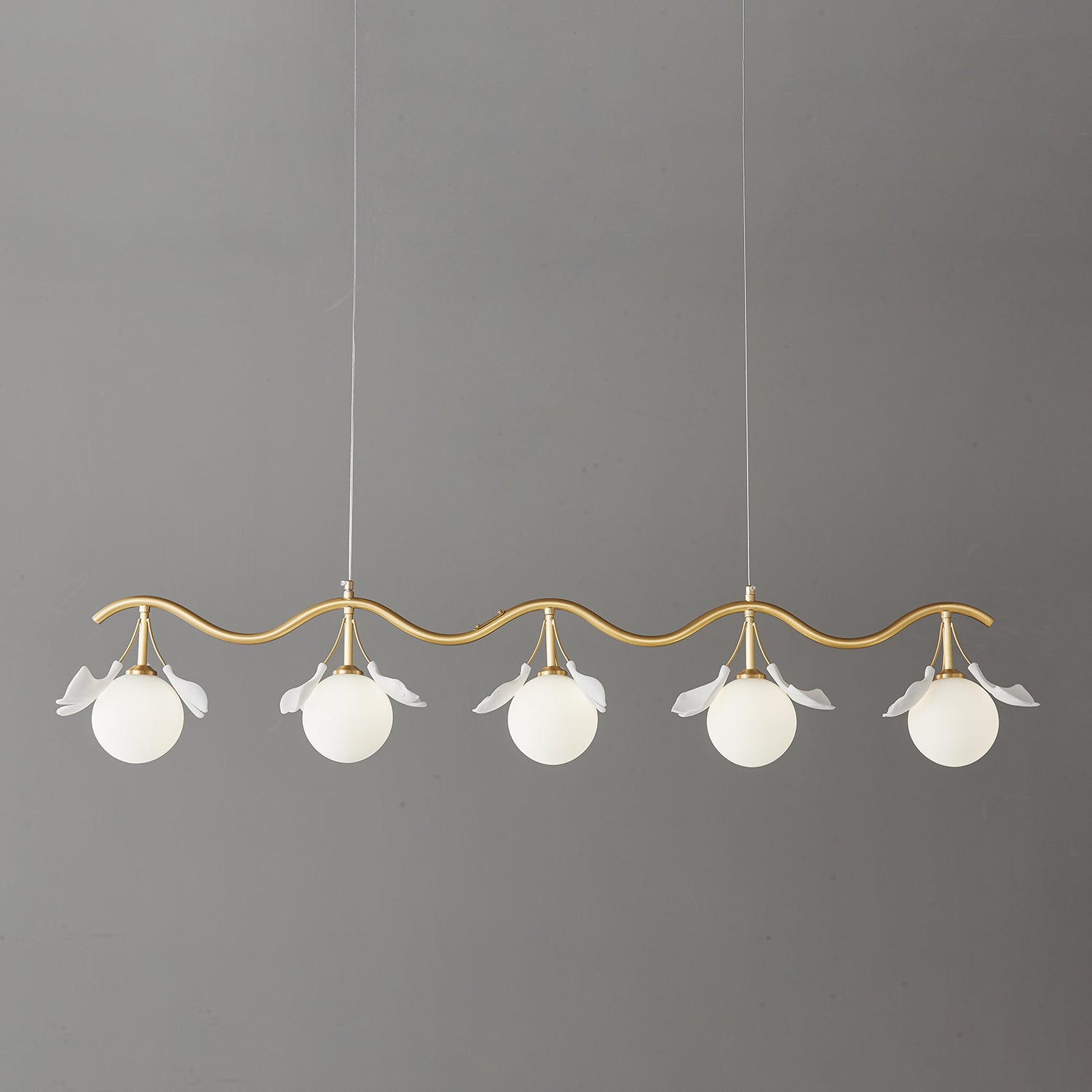 Evenielis Floral Brass Chandelier - Lamp Outdoor