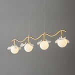 Evenielis Floral Brass Chandelier - Lamp Outdoor